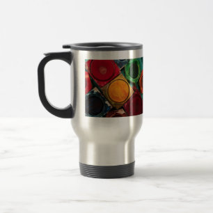 Colourful Watercolor Paintbox photo Travel Mug