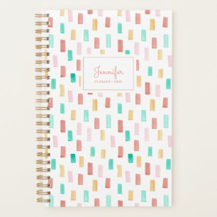Colourful Watercolor Pattern Planner