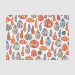 Colourful Watercolor Pumpkins Collection   Tissue Paper