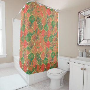 Colourful Watercolor Quatrefoil Pattern