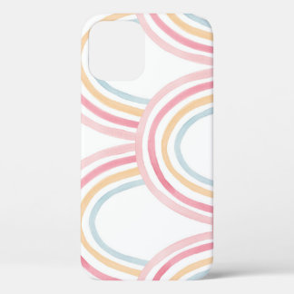 Colourful Watercolor Rainbow Seamless Illustration iPhone 12 Case