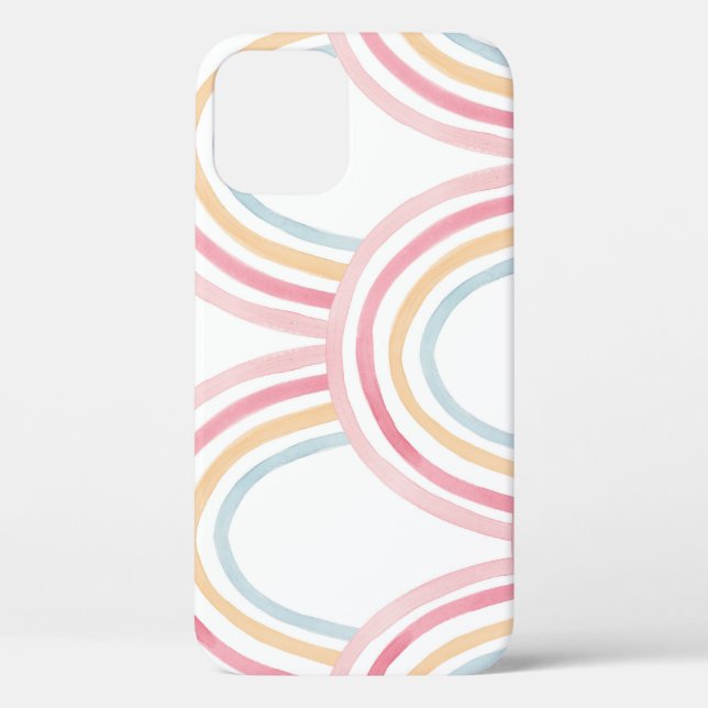 Colourful Watercolor Rainbow Seamless Illustration Case-Mate iPhone Case (Back)