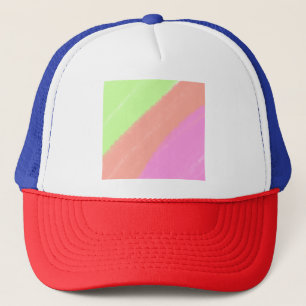 Colourful watercolor simple add your logo name tex trucker hat