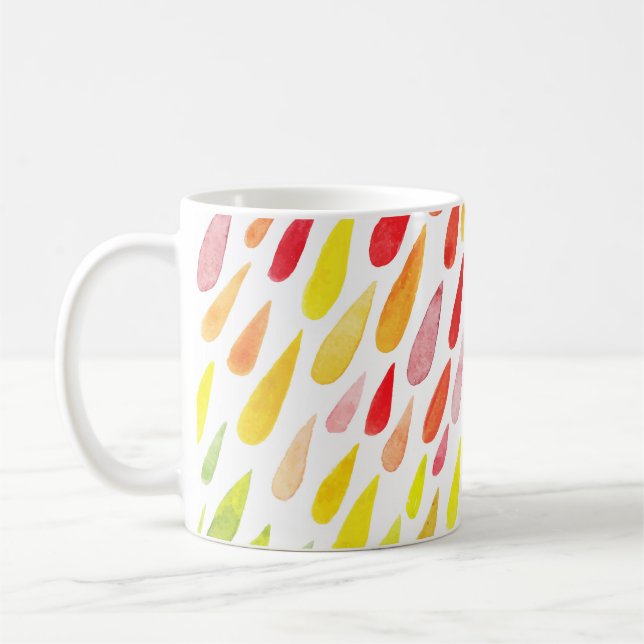 Colourful Watercolor Splash Set Coffee Mug (Left)