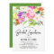 Colourful Watercolor Spring Blooms Bridal Luncheon
