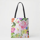 Colourful Watercolor Spring Blooms Floral