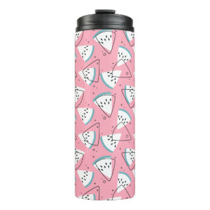 Colourful Watercolor Watermelons Thermal Tumbler