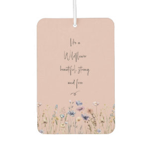 Colourful Watercolor Wildflower Air Freshener