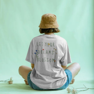 Colourful Watercolor Wildflowers Summer Quote T-Shirt