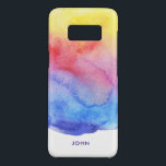 Colourful Watercolors Shape 2 Case-Mate Samsung Galaxy S8 Case<br><div class="desc">Modern l elegant cool colourful watercolors shape 2 with optional monogram.</div>