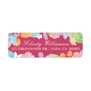 Colourful Watercolour Botanical Florals & Leaves