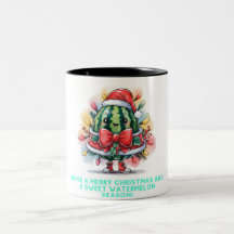 Colourful watermelon Christmas tree