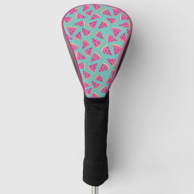 Colourful Watermelon pattern Golf Head Cover (Front)