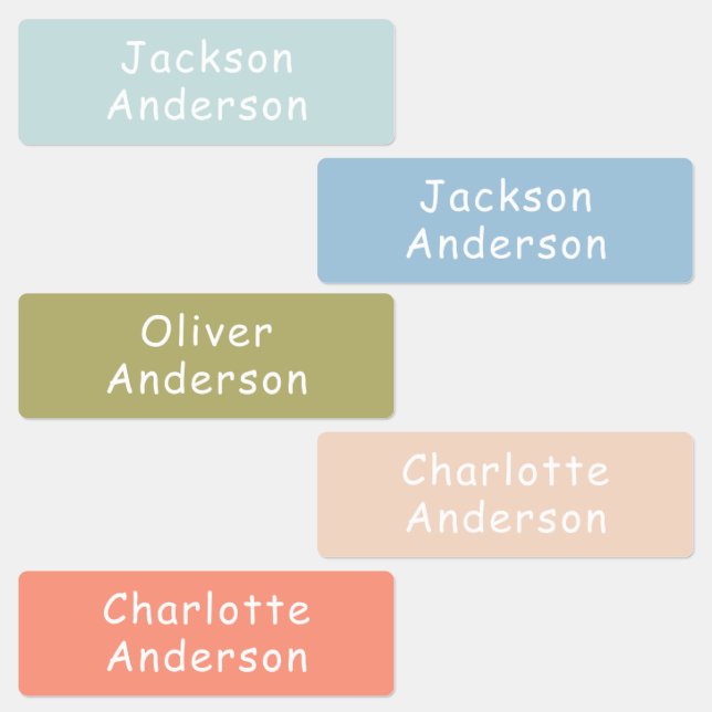 Colourful Waterproof Kids Personalized (Group)