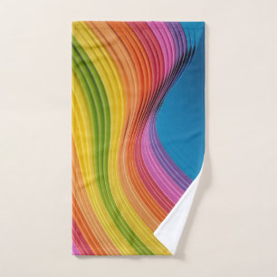 Colourful Wave Hand Towel