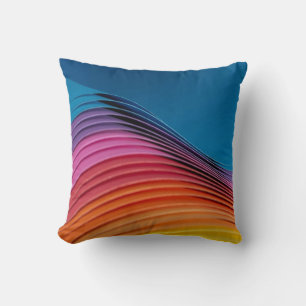 Colourful Wave Throw Pillow