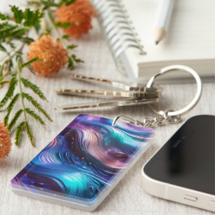 Colourful Waves Keychain