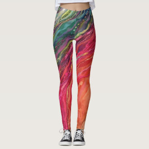 Colourful Waves Leggings
