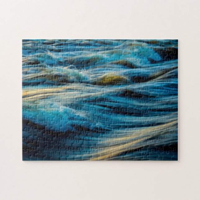 Colourful Waves Sea Ocean Lake White Caps Water  Jigsaw Puzzle (Horizontal)