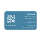Colourful Waves Stripes QR Code Social Media Chic