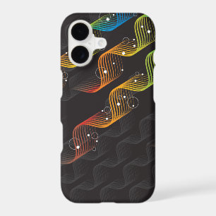 Colourful Wavy Abstract Rainbow Twist & Bubbles Ar