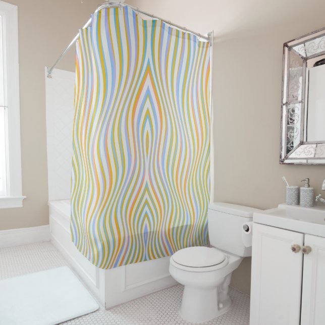 Colourful Wavy Stripes Pattern (In Situ)