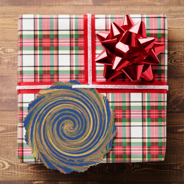 Colourful Weave Twirl Pattern Ornament Card (Insitu (Gift))