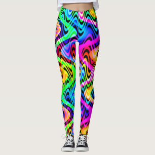 colourful weaves leggings