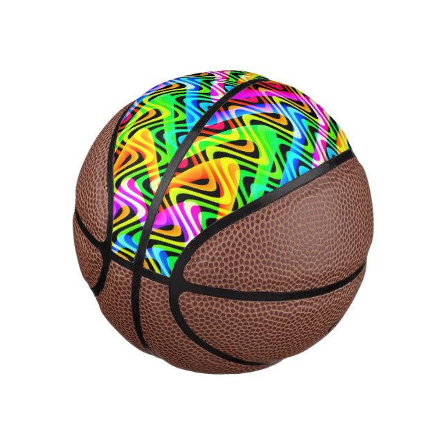 colourful weaves mini basketball (Angled)