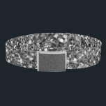 Colourful Wedding Anniversary Grey Silver Glitter Belt<br><div class="desc">This is an awesome abstract art gift featuring a colourful glitter pattern texture that looks awesome. This makes the perfect gift for any occasion. 
 Add your own wording,  name,  favourite saying,  favourite quotes,  etc. to personalize this even more by clicking on the blue CUSTOMIZE IT button.</div>