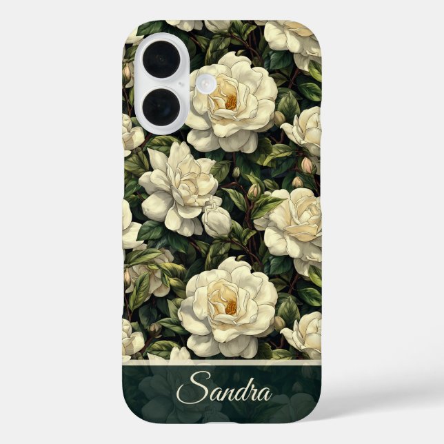 Colourful Wedding Favours Gardenias Flower Name Case-Mate iPhone Case (Back)