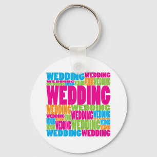 Colourful Wedding Keychain