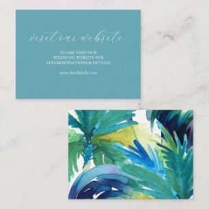 Colourful Wedding Website Insert Card Script