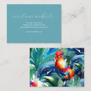 Colourful Wedding Website Insert Card Script