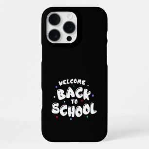 Colourful Welcome Back to School Typography iPhone 16 Pro Max Case