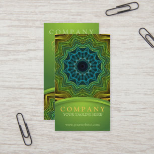 Colourful Well Mandala Business Card
