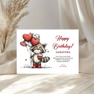 Colourful whimsical animals birthday cheer greetin
