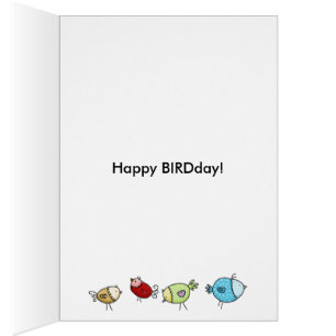 Colourful Whimsical Birds- Customizable