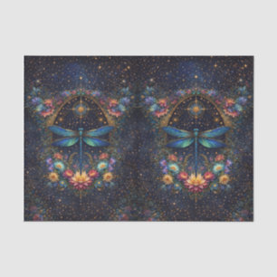 Colourful Whimsical Boho Dragonfly Decoupage Tissue Paper