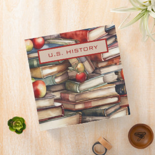Colourful Whimsical Book Lovers Binder