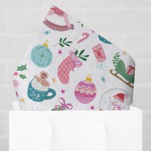 Colourful Whimsical Christmas Tissue Paper