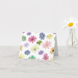 Colourful Whimsical Daisy Card