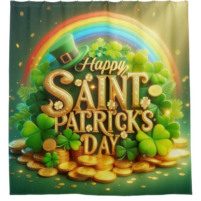 Colourful, whimsical Rainbow Saint Patrick's Day (Front)