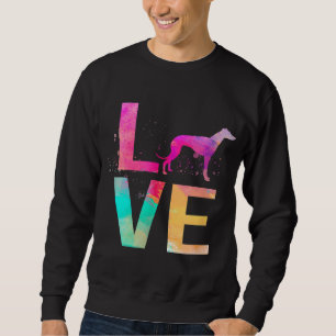 Colourful Whippet Dog Mom Gifts Whippet Sweatshirt