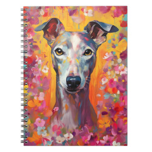 Colourful Whippet Notebook