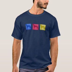 Colourful Whippet Silhouettes T-Shirt