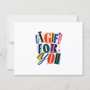 Colourful White Business Gift Certificate