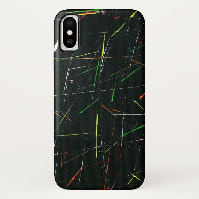 Colourful White Pink Green Yellow Paint Splatters Case-Mate iPhone Case (Back)