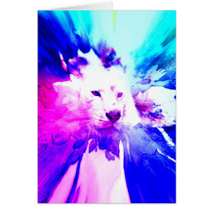 colourful White Tiger Grunge All Ocassion