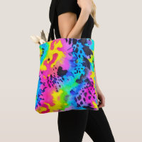 Colourful Wild Cheetah Tye Dye Pattern